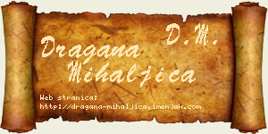 Dragana Mihaljica vizit kartica